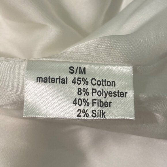 Ivory Cream Lace Collar Bed Jacket Floral Embroidery Romantic Cottagecore - Picture 10 of 11